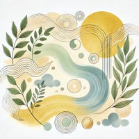 Illustration symbolique du Feng Shui représentant l’harmonisation des espaces pour un bien-être intérieur à Carcès